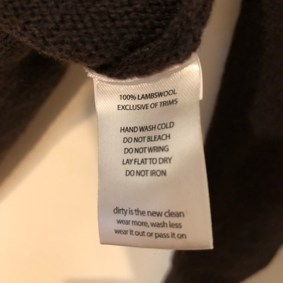 Brown and red crewneck wool sweater - Picture 4 of 4